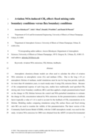 Aviation NOx-induced CH4 effect: Fixed mixing ratio boundary conditions versus flux boundary conditions