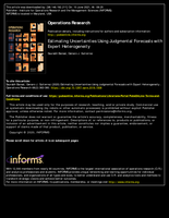 Estimating Uncertainties Using Judgmental Forecasts with Expert Heterogeneity