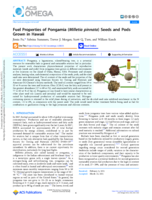 Fuel Properties of Pongamia (Milletia pinnata) Seeds and Pods Grown in Hawaii