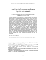 Land Use in Computable General Equilibrium Models