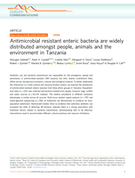 Antimicrobial resistant enteric bacteria are widely distributed amongst people, animals and the environment in Tanzania