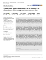 Using dynamic relative climate impact curves to quantify the climate impact of bioenergy production systems over time