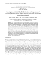 Investigation of initial droplet distribution and importance of secondary breakup model on lean blowout predictions of a model gas turbine combustor