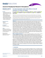 An intercomparative study of the effects of aircraft emissions on surface air quality