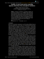 Stability of sonic boom metrics regarding signature distortions from atmospheric turbulence