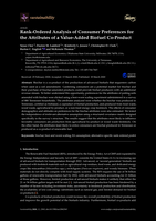 Rank-Ordered Analysis of Consumer Preferences for the Attributes of a Value-Added Biofuel Co-Product