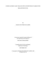 UNDOING GENDER: FAMILY ORGANIZATION AND IDENTITIES IN FAMILIES WITH BREADWINNER WIVES