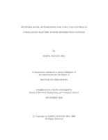Network-level Optimization for Volt/VAR Control in Unbalanced Electric Power Distribution Systems