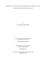 IDENTIFICATION AND TRANSLATION OF COMPOUNDS THAT PROTECT AGAINST AMINOGLYCOSIDE-INDUCED HEARING LOSS