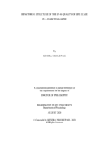 BIFACTOR S-1 STRUCTURE OF THE SF-36 QUALITY OF LIFE SCALE IN A DIABETES SAMPLE
