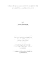 IMPACTS OF VARYING CLIMATE CONDITIONS AND GROUNDWATER ACCESSIBILITY ON SEMIARID ECOSYSTEM FLUXES