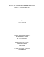 BRIDGING THE GAPS IN RIVERINE CORRIDOR CONSERVATION TO ENHANCE ECOLOGICAL RESILIENCE