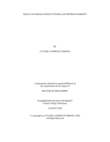 Essays on Single-Stock Futures and Options Markets