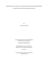 ADDITIVE MANUFACTURING OF POLYMERS: HIGH TOUGHNESS BIOCOMPOSITES AND OPTICAL-INTEGRATED BIOSENSING DEVICES