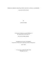 PERSONAL MINDFULNESS PRACTICES AND EDUCATIONAL LEADERSHIP: A QUALITATIVE STUDY