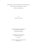DEVELOPMENT OF THE PLANE METHOD AND INVESTIGATION OF  THE ACCEPTANCE, TRANSMITTANCE AND ION  MOTION OF QUADRUPOLES