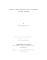 Analysis and Design of the Input-Output Properties of Dynamical Networks
