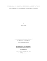 Physiological and molecular responses of Cabernet Sauvignon (Vitis vinifera L.) to novel water management strategies