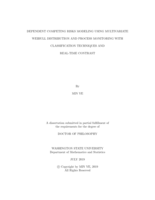 DEPENDENT COMPETING RISKS MODELING USING MULTIVARIATE WEIBULL DISTRIBUTION AND PROCESS MONITORING WITH CLASSIFICATION TECHNIQUES AND REAL-TIME CONTRAST