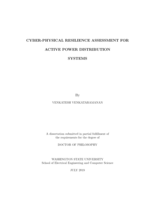 Cyber-Physical Resilience Assessment for Active Power Distribution Systems