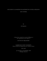 DATA-DRIVEN ALGORITHMS FOR DISTRIBUTION SYSTEM OPERATION AND CONTROL