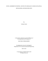 NOVEL ADSORBENTS FOR PER- AND POLYFLUOROALKYL SUBSTANCES (PFAS):  MECHANISMS AND REGENERATION