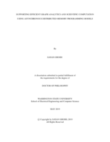 SUPPORTING EFFICIENT GRAPH ANALYTICS AND SCIENTIFIC COMPUTATION USING ASYNCHRONOUS DISTRIBUTED-MEMORY PROGRAMMING MODELS