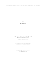 CONSUMER PERCEPTION ON ORGANIC MERGERS AND TECHNOLOGY ADOPTION