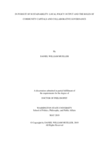 In Pursuit of Sustainability: Local Policy Output and the Roles of Community Capitals and Collaborative Governance