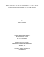 OPTIMALITY STUDY OF DYNAMIC VOLTAGE/FREQUENCY SCALING IN FINE- TO COARSE-GRAIN ISLAND PARTITIONING FOR MULTICORE SYSTEMS