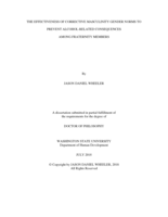 The effectiveness of corrective masculinity gender norms to prevent alcohol-related consequences among fraternity members