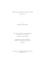 Boundary Measures and Cubical Covers of Sets in R^n
