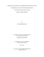 COMPARATIVE PLANETOLOGY INFERRED FROM THE GEODESY OF THE   TERRESTRIAL PLANETS AND THE MOON, APPLIED TO   AN ENTRY-LEVEL GEOLOGY COURSE   USING SYSTEMS THINKING