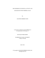 The Experience of Physical Activity and Adolescents with Cerebral Palsy