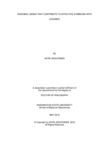 RHIZOBIAL GENES THAT CONTRIBUTE TO EFFECTIVE SYMBIOSIS WITH LEGUMES