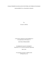 CHARACTERIZING RANGELAND ECOSYSTEMS AND THEIR SUSTAINABLE MANAGEMENT IN A CHANGING CLIMATE