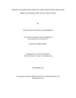 ARSENIC CONTAMINATION IN BENGAL BASIN: REINVENTING MITIGATION THROUGH PARTICIPATORY SOCIAL INNOVATIONS