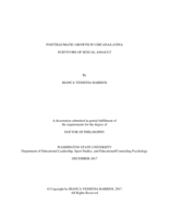 POSTTRAUMATIC GROWTH IN CHICANA/LATINA SURVIVORS OF SEXUAL ASSAULT