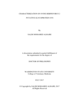 Characterization of Ovine herpesvirus 2 putative glycoprotein Ov8