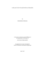 CAPILLARY FLOW OF LIQUID METALS IN BRAZING