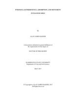 Pyroxsulam Persistence, Adsorption, and Movement in Palouse Soils