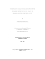 Understanding Social Factors Associated with the Geographic Distribution of Non-Violent Sex Crimes in a Southern California County