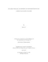 Scalable Parallel Algorithms and Implementations for Large-scale Graph Analyses