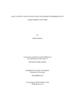 Race, nativity, place of education and gender: determinants of labor market outcomes