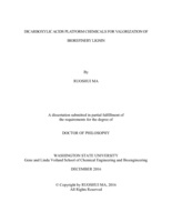 DICARBOXYLIC ACIDS PLATFORM CHEMICALS FOR VALORIZATION OF BIOREFINERY LIGNIN