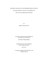 Exploring the role of team member personalities on Six Sigma project success, and modelling the analytic hierarchy process