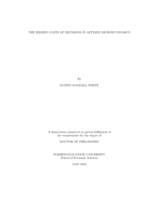 The Hidden Costs of Decisions in Applied Microeconomics