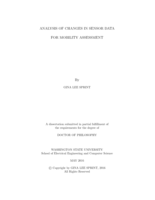Analysis of Changes in Sensor Data for Mobility Assessment