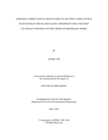 Assessing Carbon and Water Dynamics in Multiple Agricultural Ecosystems in the Inland Pacific Northwest Using the Eddy Covariance Method and the CropSyst-Microbasin Model