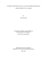 Hysteretic Response of Steel-Clad, Wood-Framed Shear Walls Under Reverse-Cyclic Loading